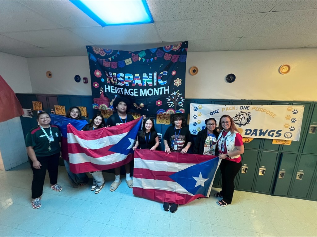 Students celebrating Hispanic Heritage Month