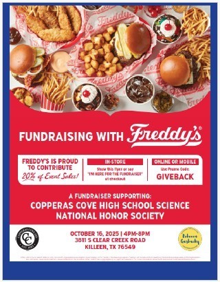 Image is of a flyer with pictures of food. Text in main body of post.