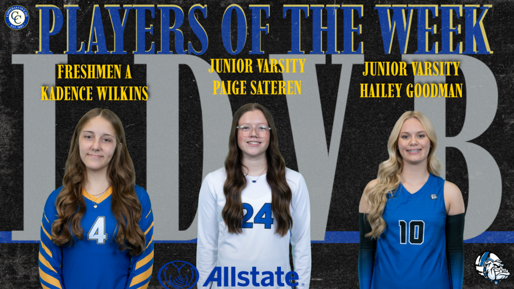 players of the week freshman a kadence wilkins, junior varsity paige sateren and hailey goodman