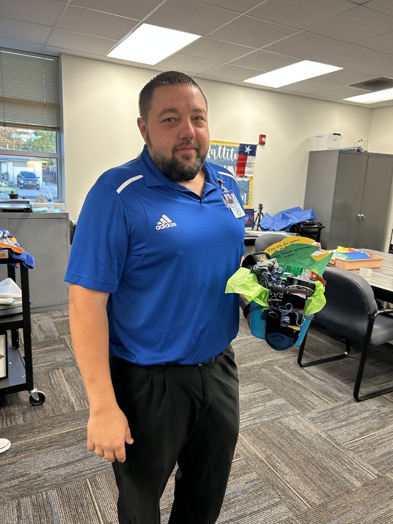 Mr. McNeel and his Administrator's Day gift