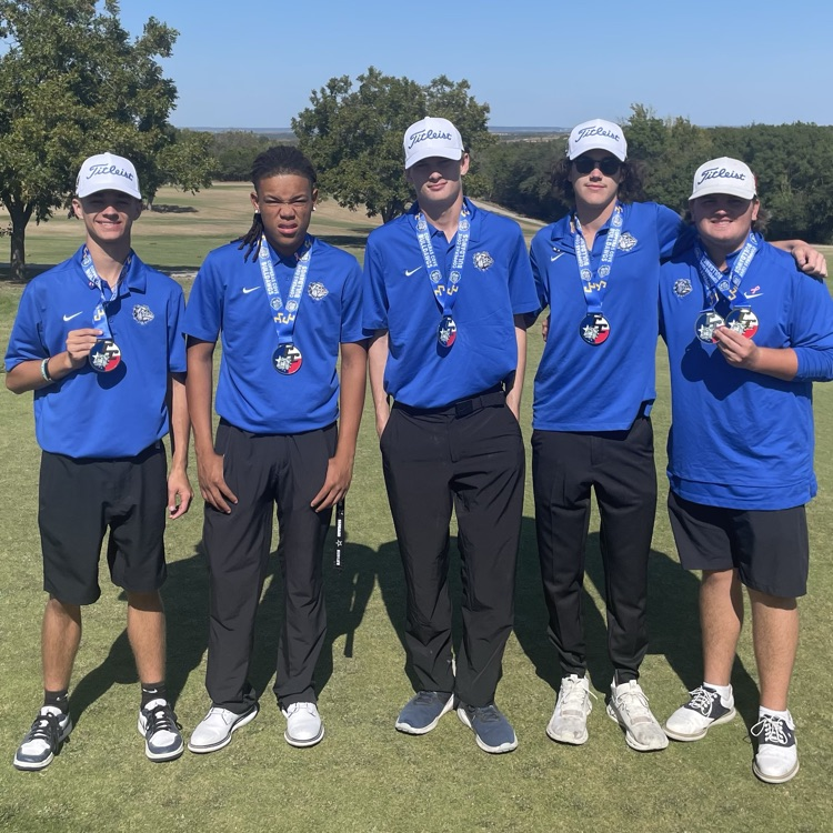 golfer with medal