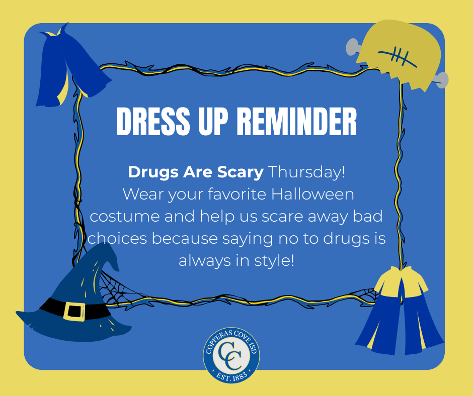 dress up reminder flyer with CCISD logo details in caption