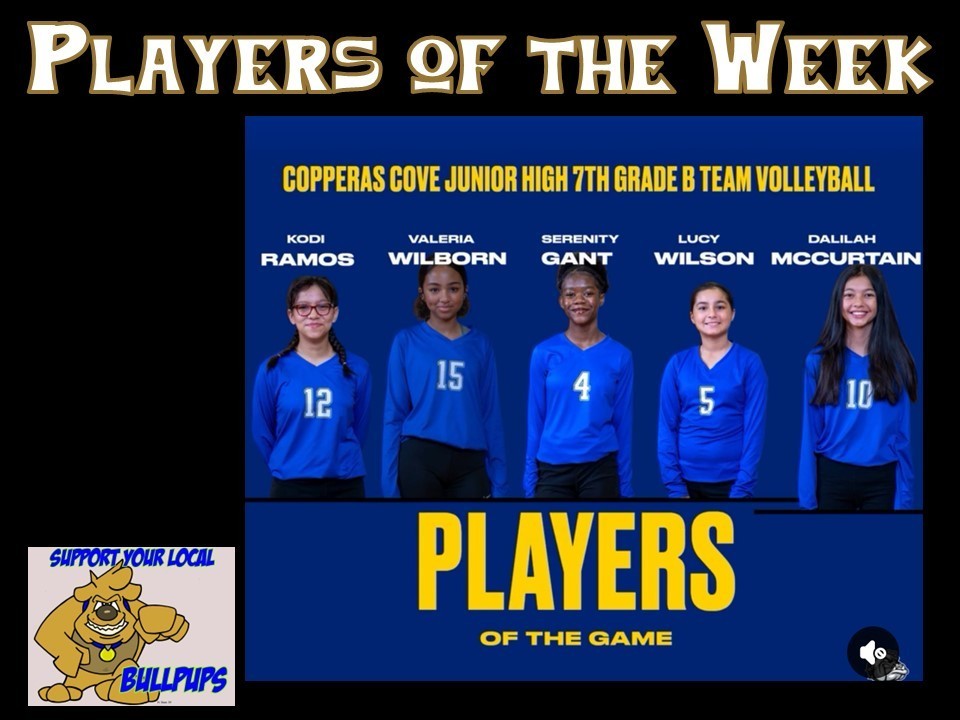 7th Grade Players of the Week- details in the story