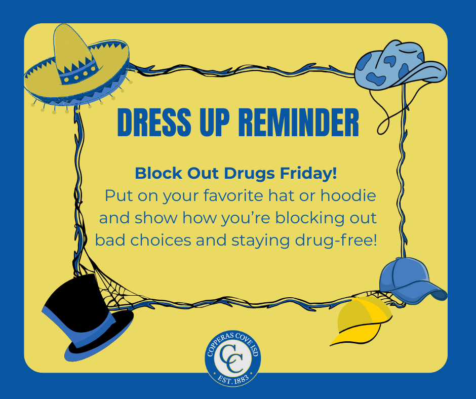 Dress up reminder flyer with CCISD logo details in caption