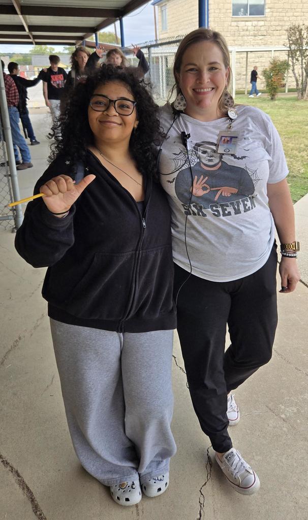 Picture of Ms. Trahan and Antara Segura-Simms