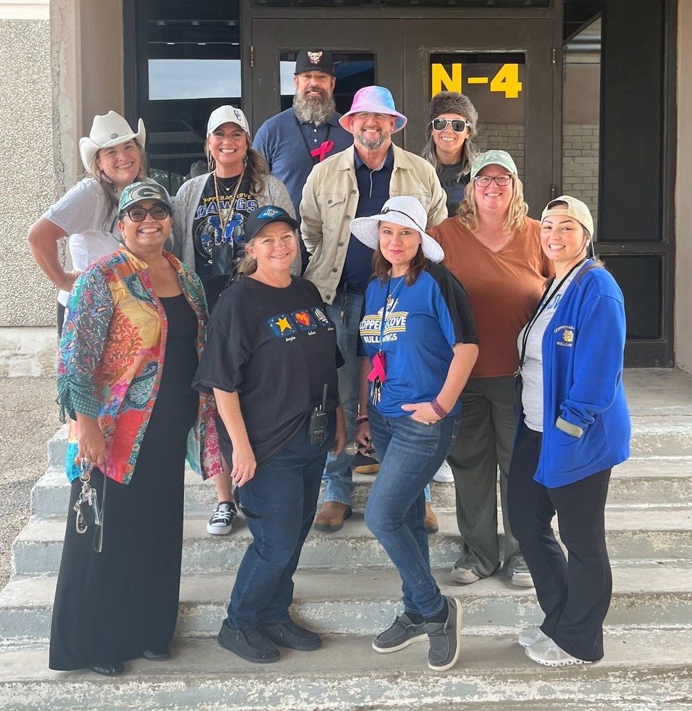 Picture of Crossroad Staff during Red Ribbon Week.  