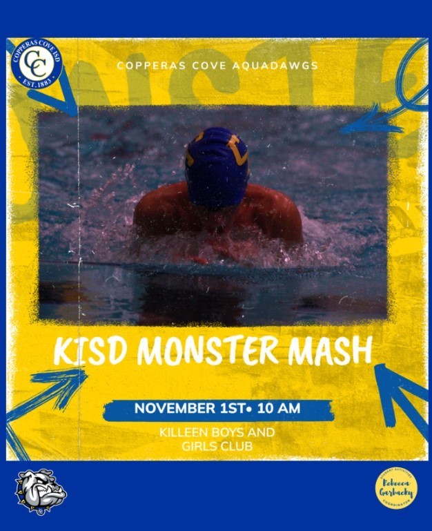 Picture of a CCHS student swimming. Text in message body.