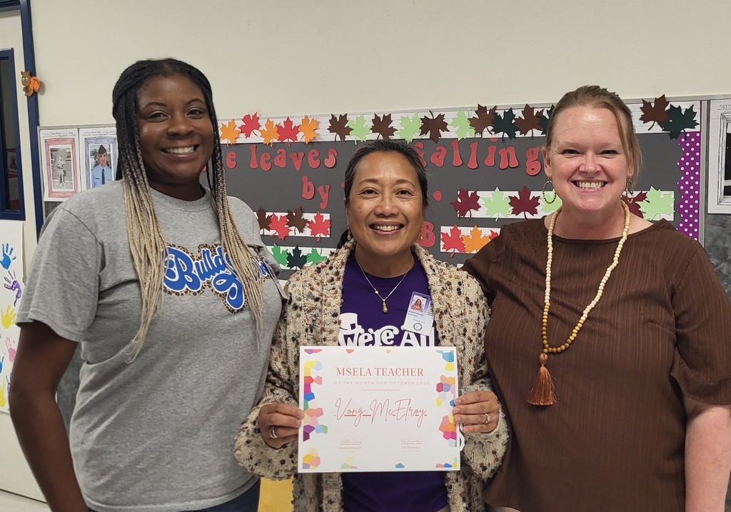 Mrs. McElroy October Teacher of the Month