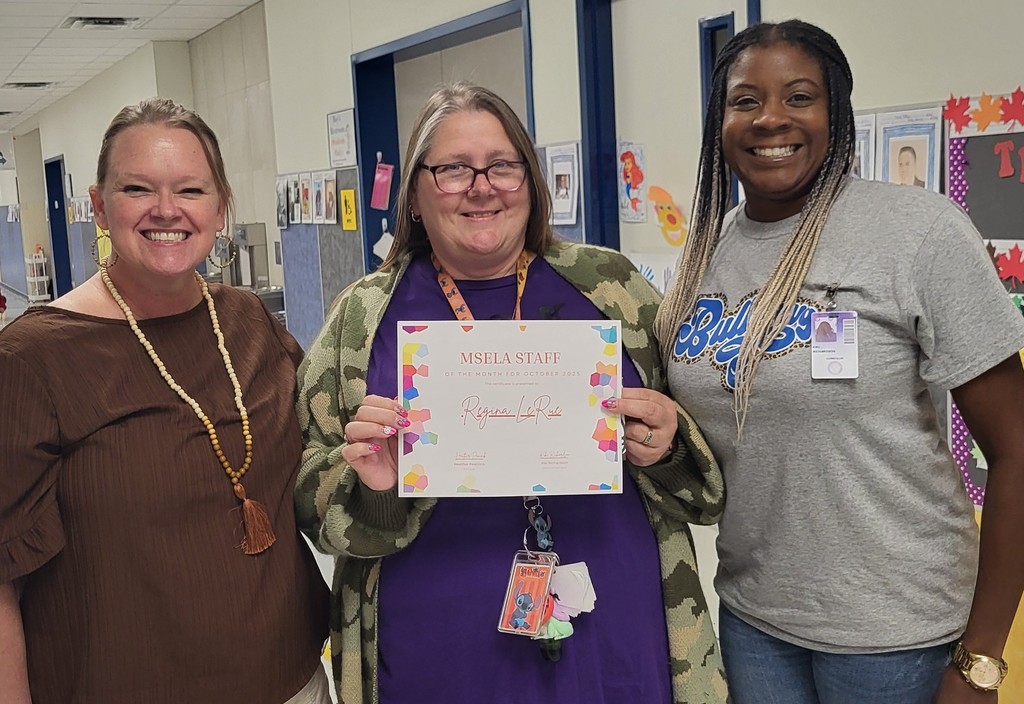 Regina LeRue October Paraprofessional of the Month
