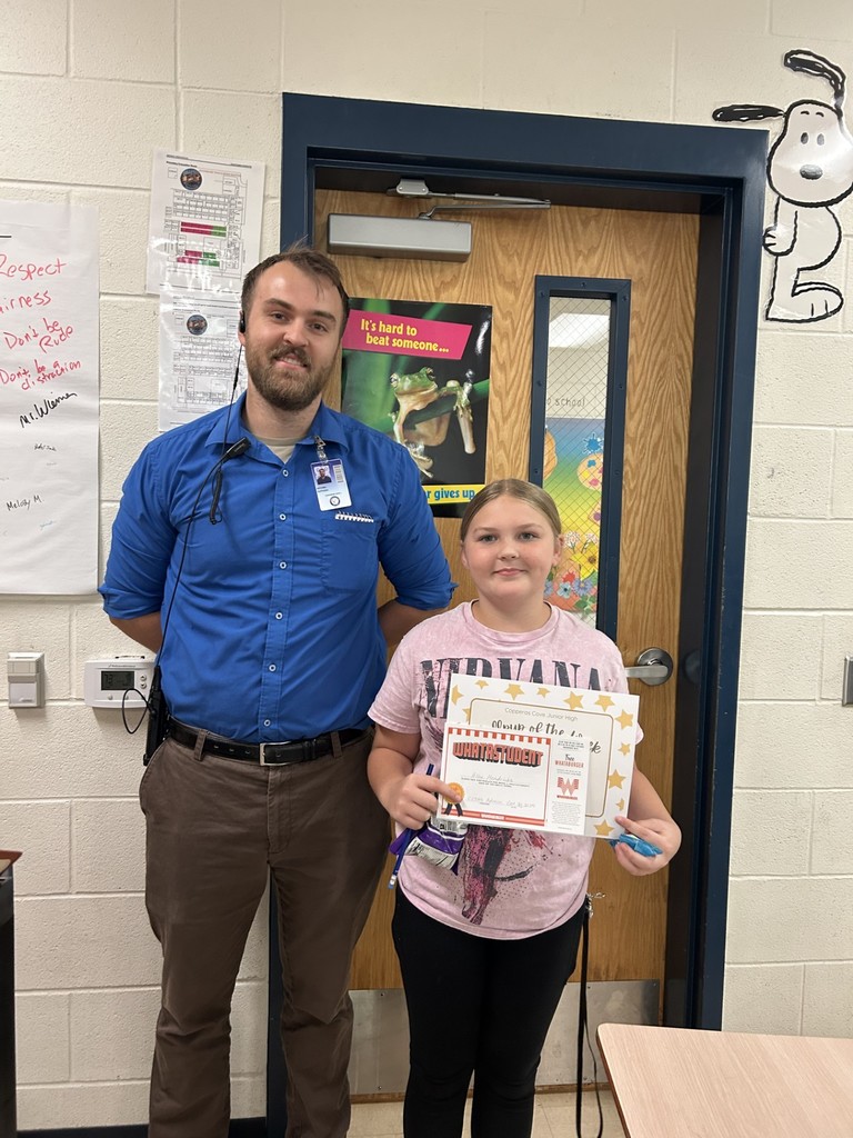 Allee Reese- 6th Grade Student of the Week