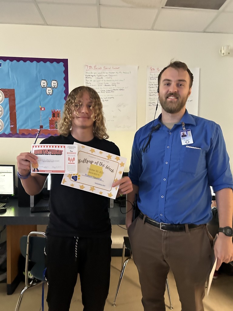 Robert Hawkins- 8th Grade Student of the Week