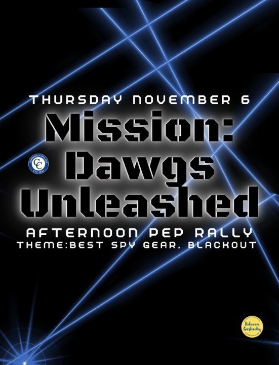 Graphic design with the seal of Copperas Cove ISD and Rebecca Garbacky. Text in post body.