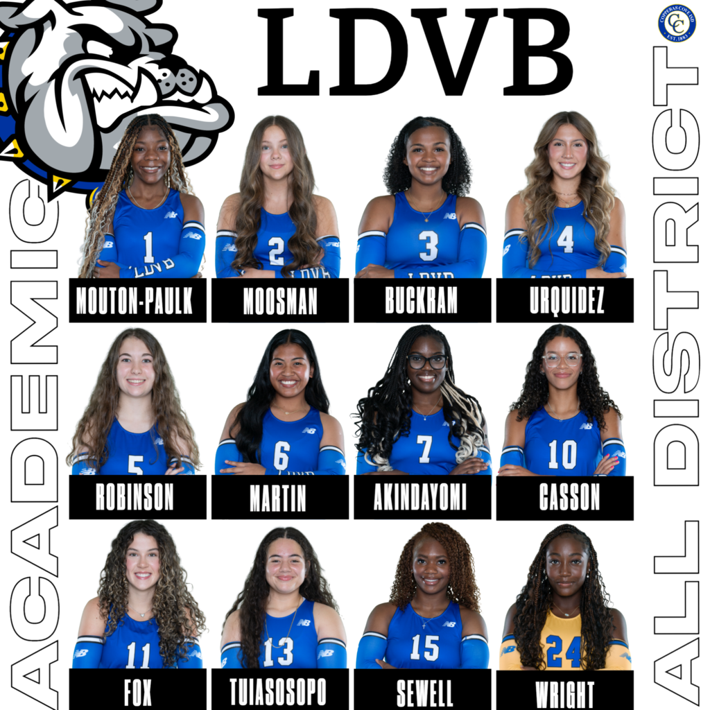 ldvb academic all district mouton paulk, moosman, buckram , urquidez, robinson, martin, akindayomi, casson, fox, tuiasosopo, sewell wright