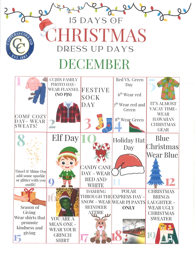 Christmas Dress-Up Days- details in the post