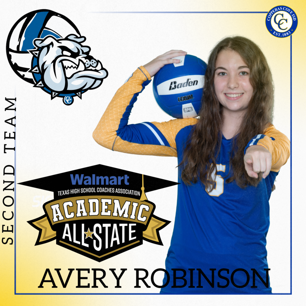 walmart texas high school coaches association academic all state. second team avery robinson