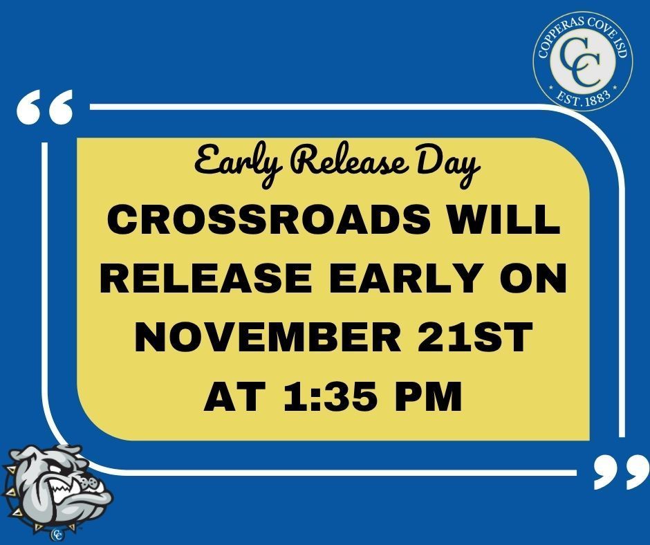 Early Release notice
