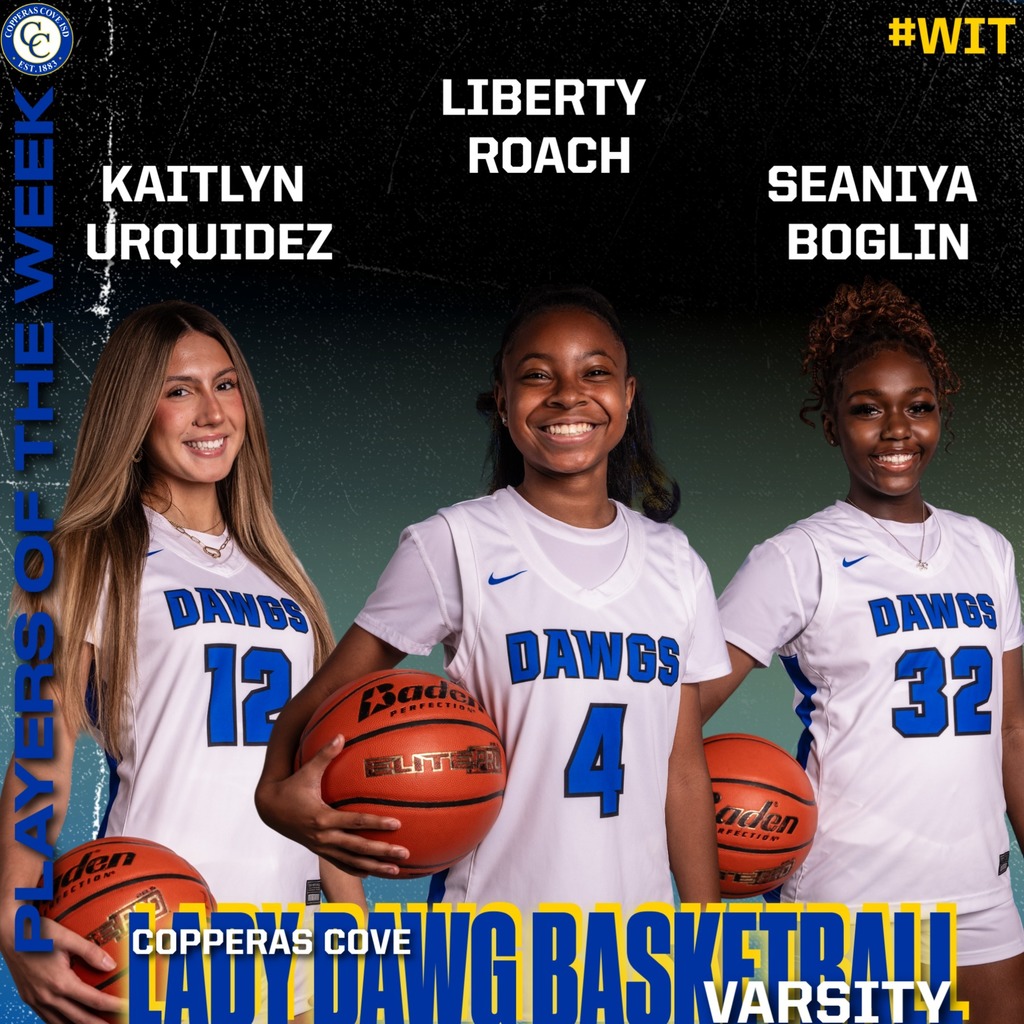 ladydawg basketall varstiy players of the week Urquidez, roach, boglin