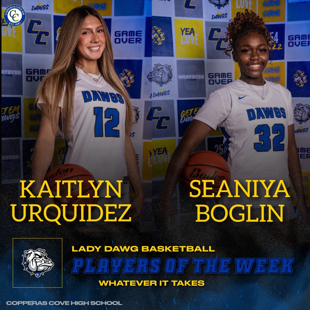 Lady dawg basketballl players of the week kaitlyn urquidez and seaniya boglin