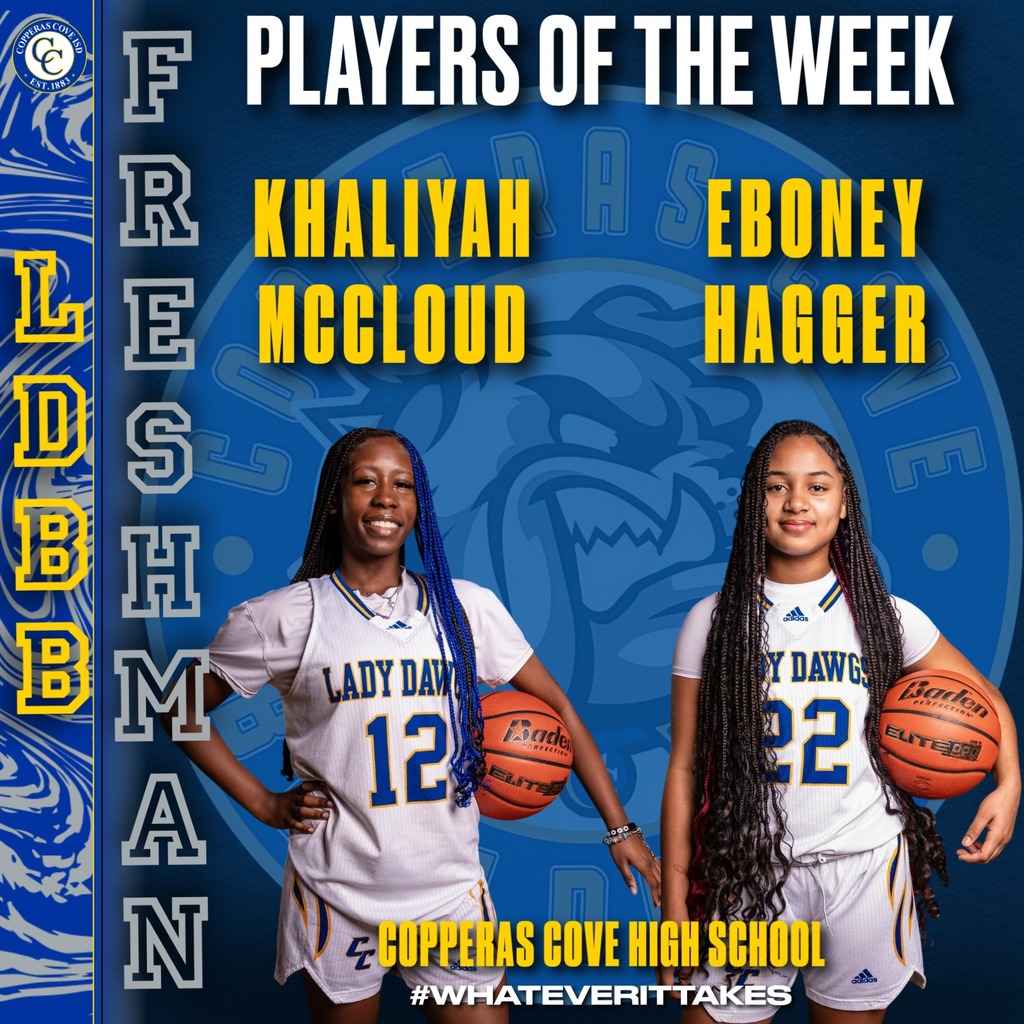 freshamn basketball players of the week mccloud and hagger