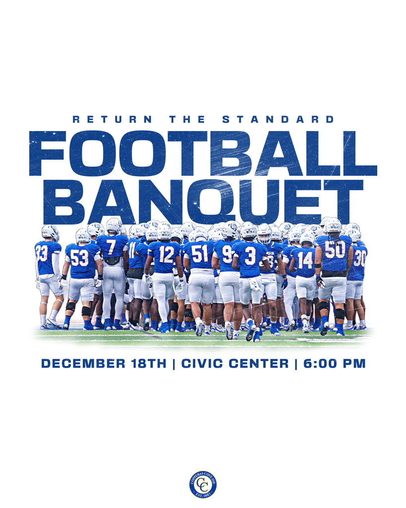 Football banquet december 16th civic center 6pm