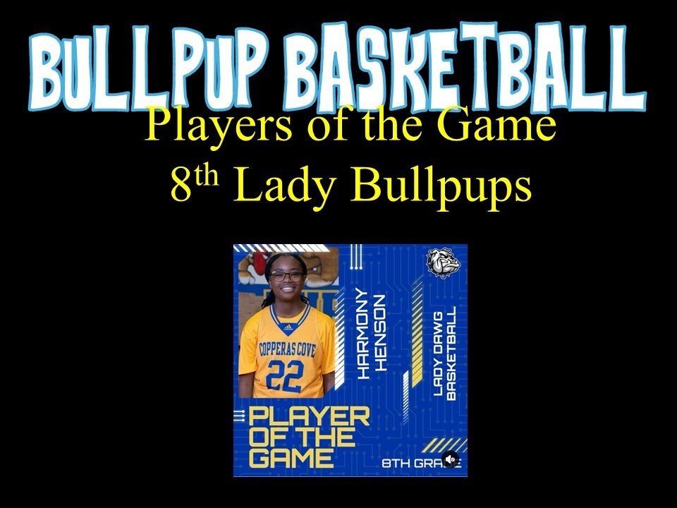 Lady Bullpups_ Players of the Game- details in the post