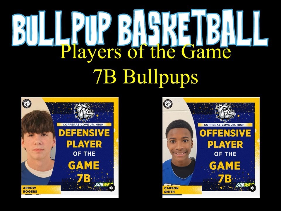 Bullpup Basketball_Players of the Week- details in the post