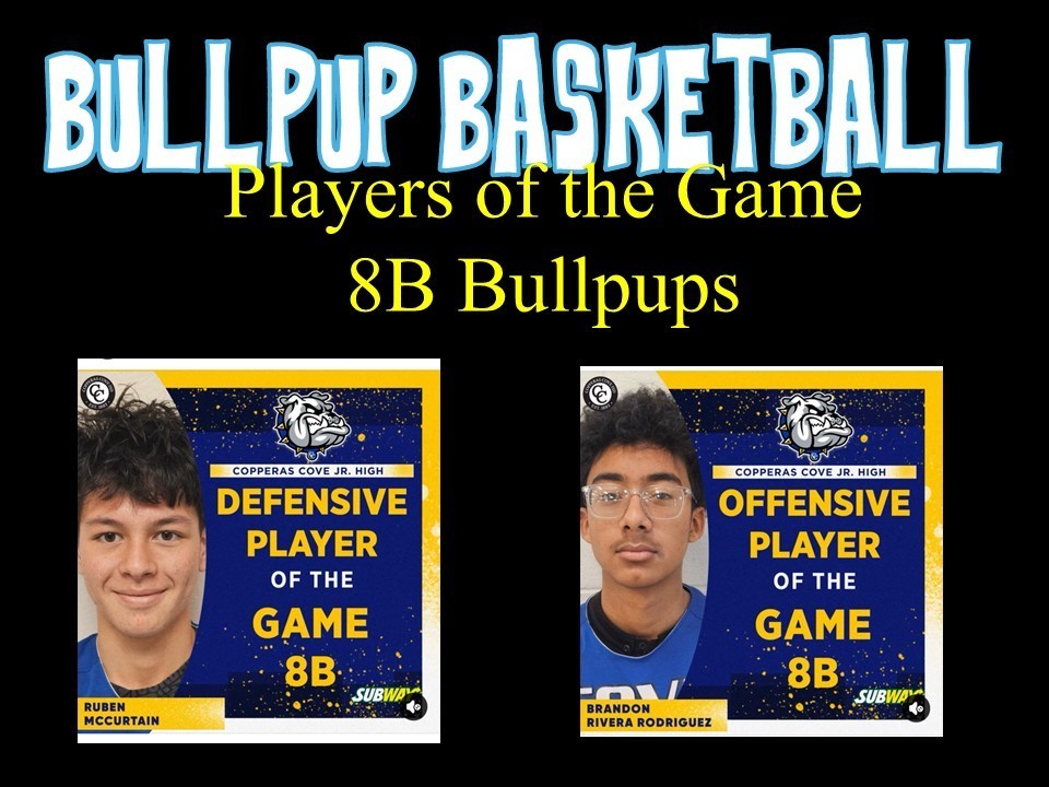Bullpup Basketball_Players of the Week- details in the post
