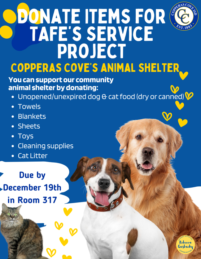 A graphical flyer of with pictures of dogs and cats. Text in post body.