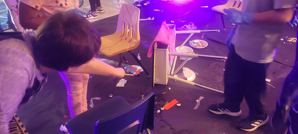 student points to potential evidence