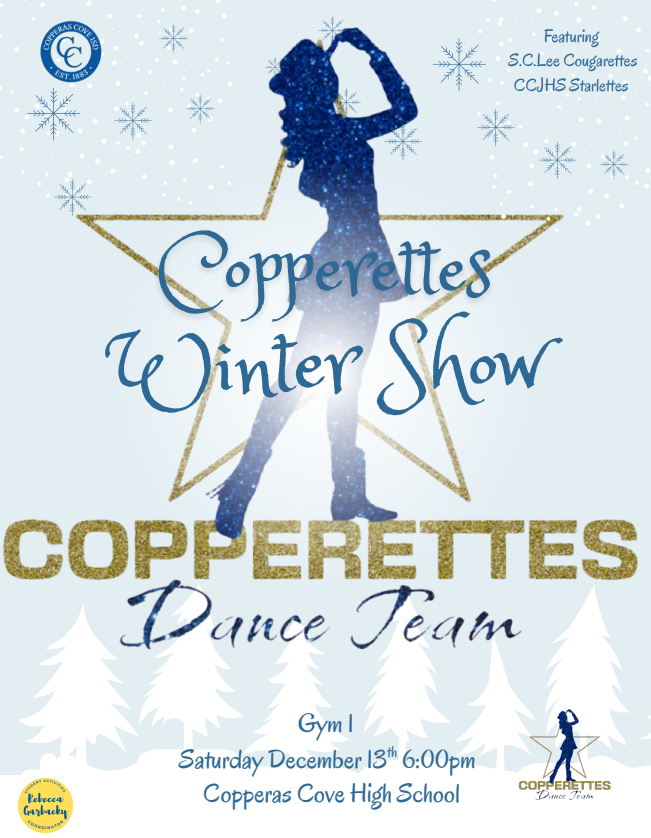 Graphical flyer with the silhouette of a dancer. Text in post body.