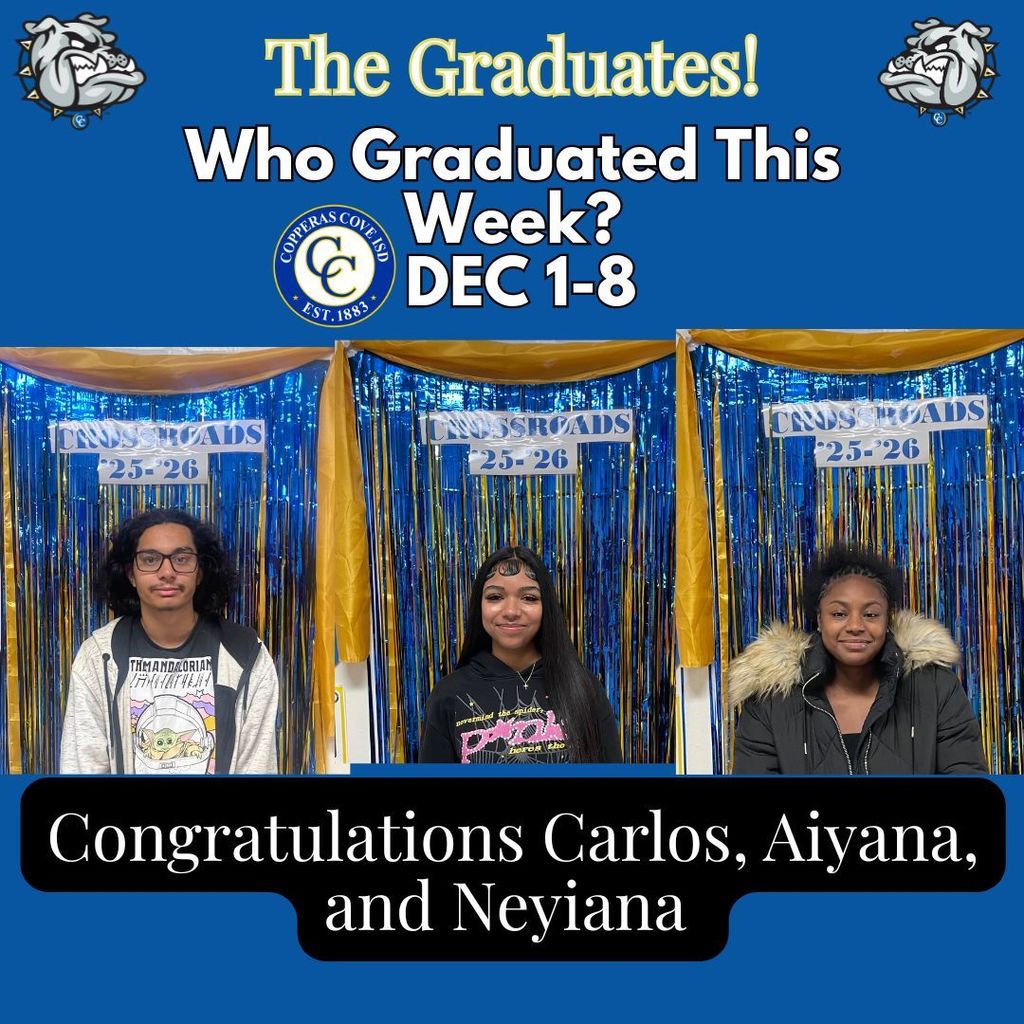 Graduates poster with ccisd logo