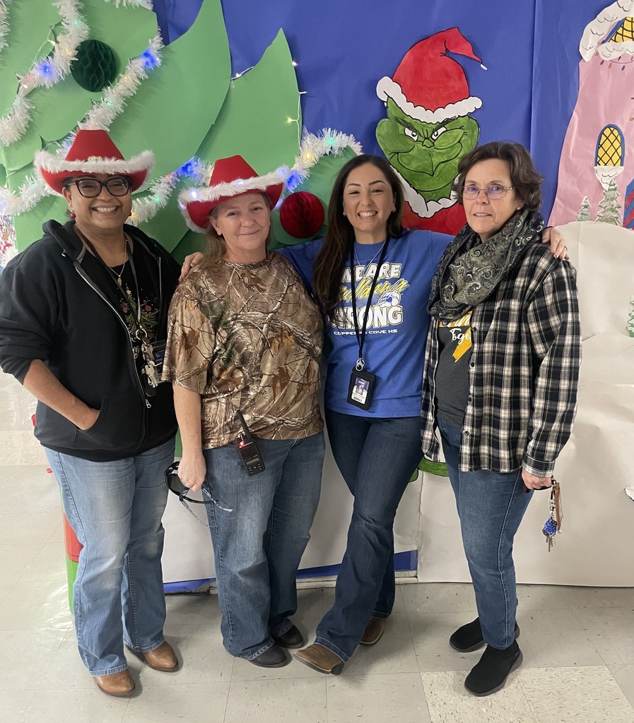 Staff and Students in holiday western wear.