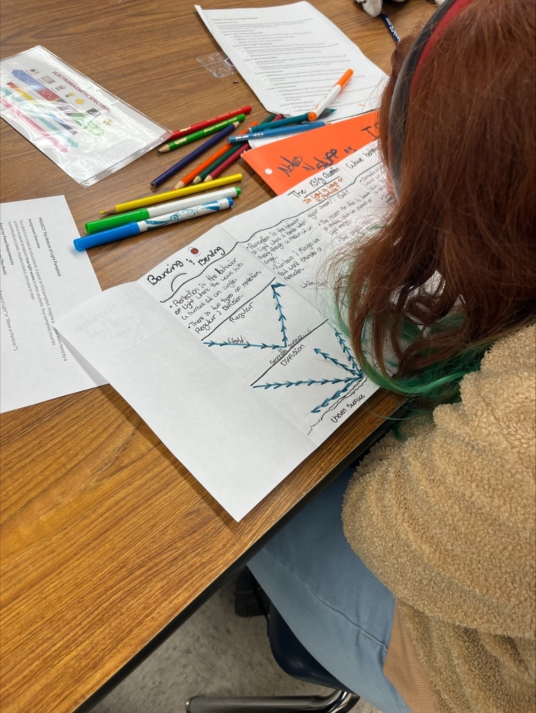Student working through an activity