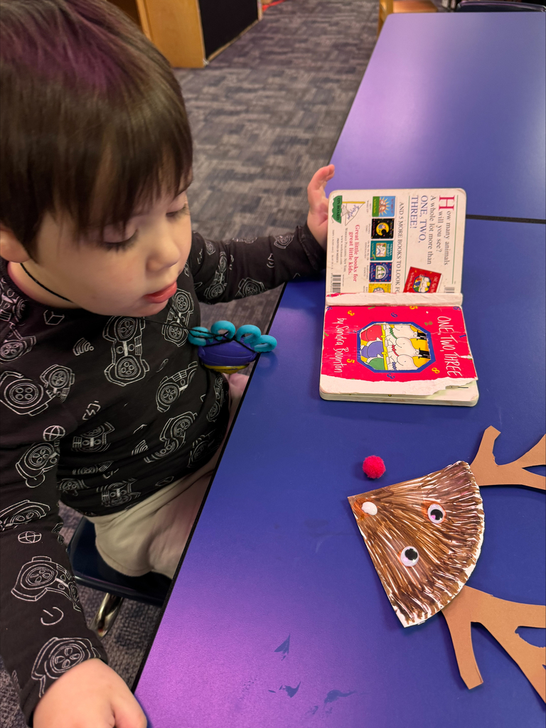 Making reindeers out of triangles.