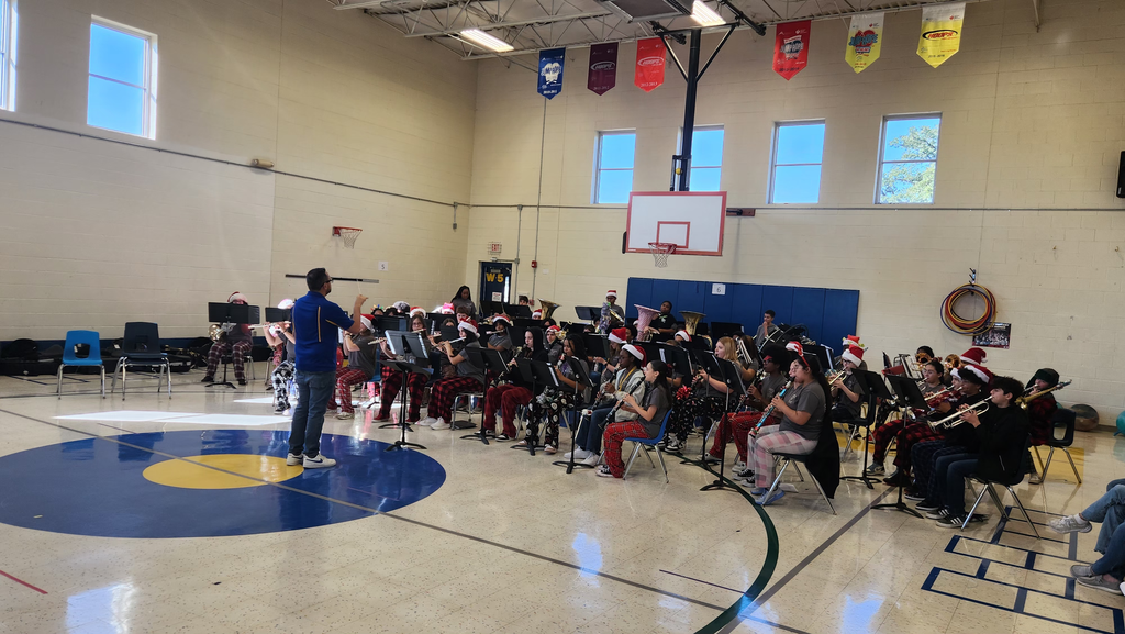 SC Lee band plays instruments in Halstead gym