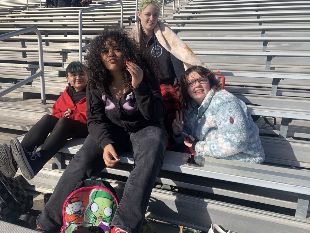 Students and Staff at the Turkey Bowl Game.