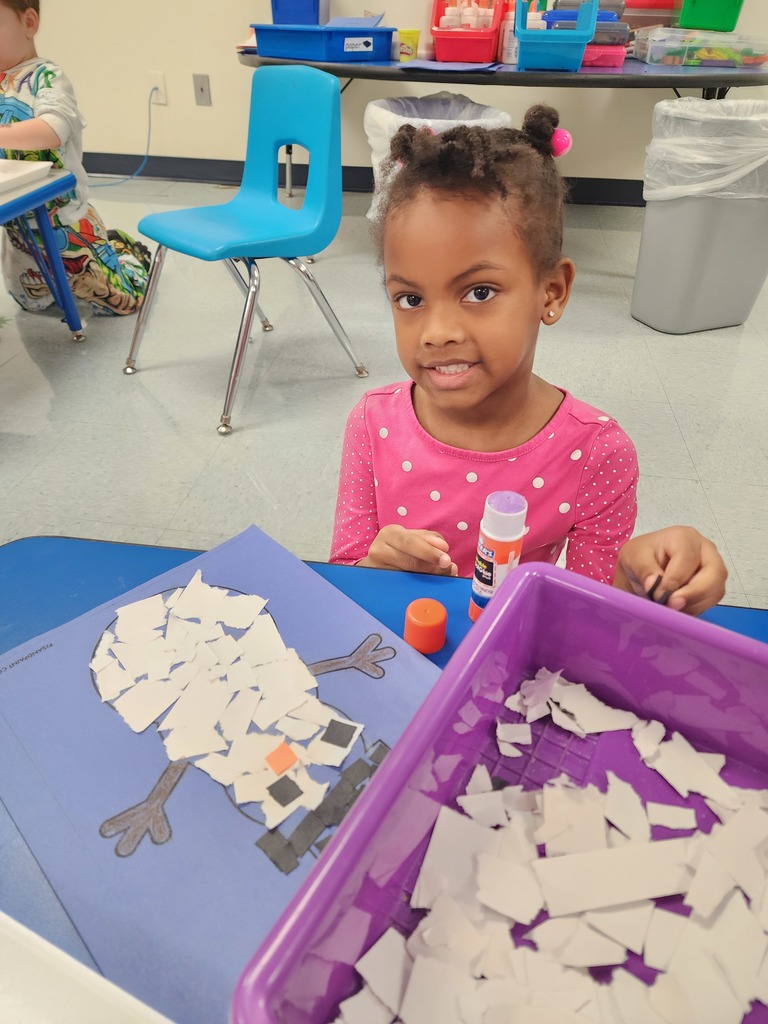 Making a mosaic snowman