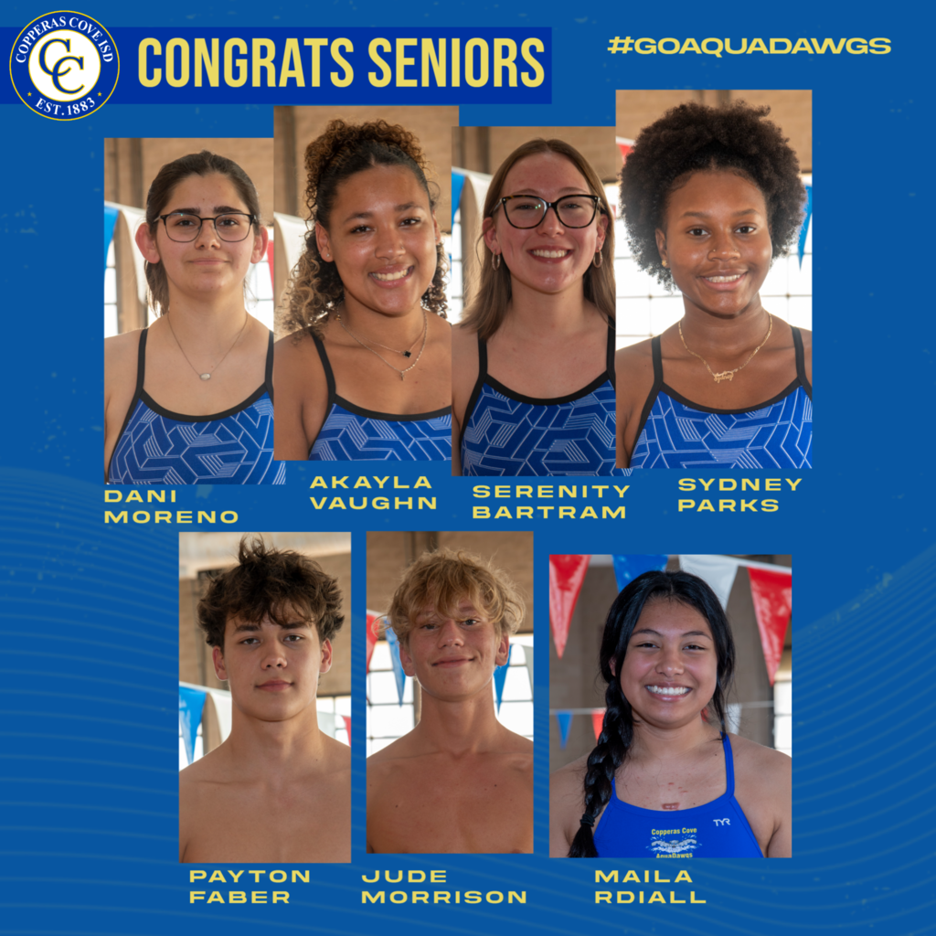 sr swimmers. dani moreno , akayla vaughn, serenity bartram, sydney parks, payton faber, jude morrison , maila rdiall