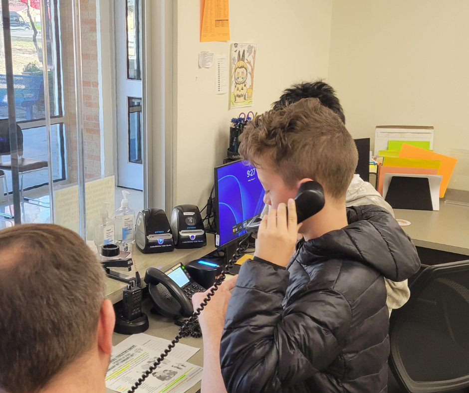 Members of STUCO read out morning announcments
