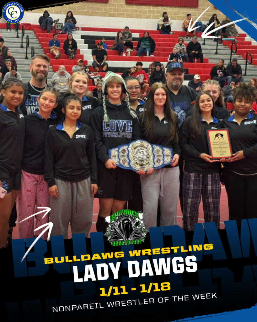 lady dawg team wrestlers of the week - girls team 
