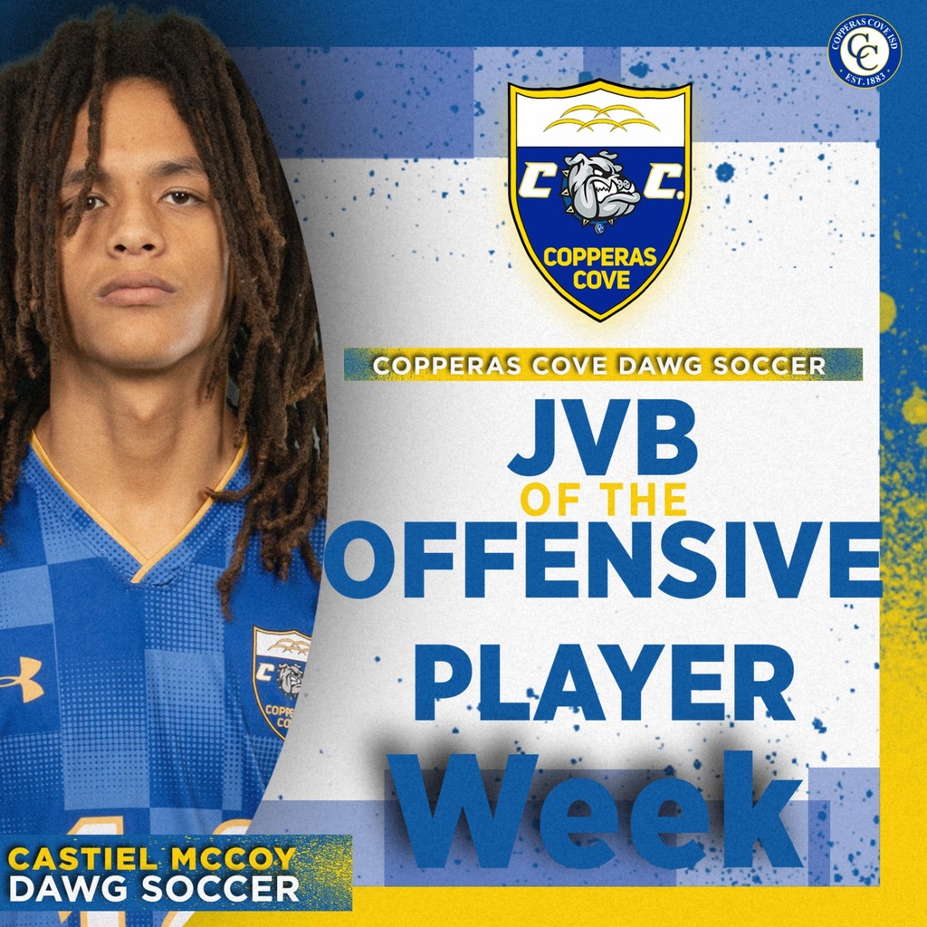 jv b offensive player of the week castiel mccoy