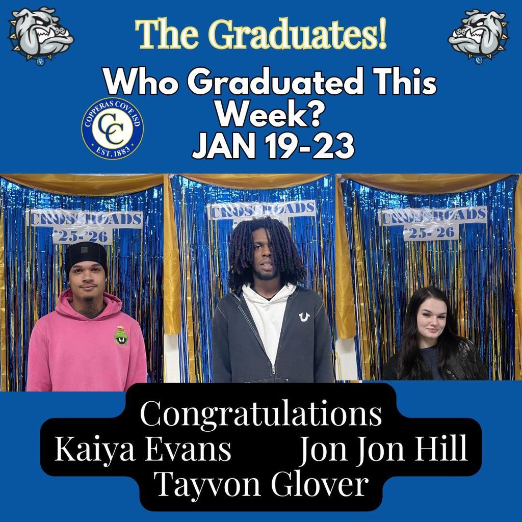 Graduates of week pictures with logo