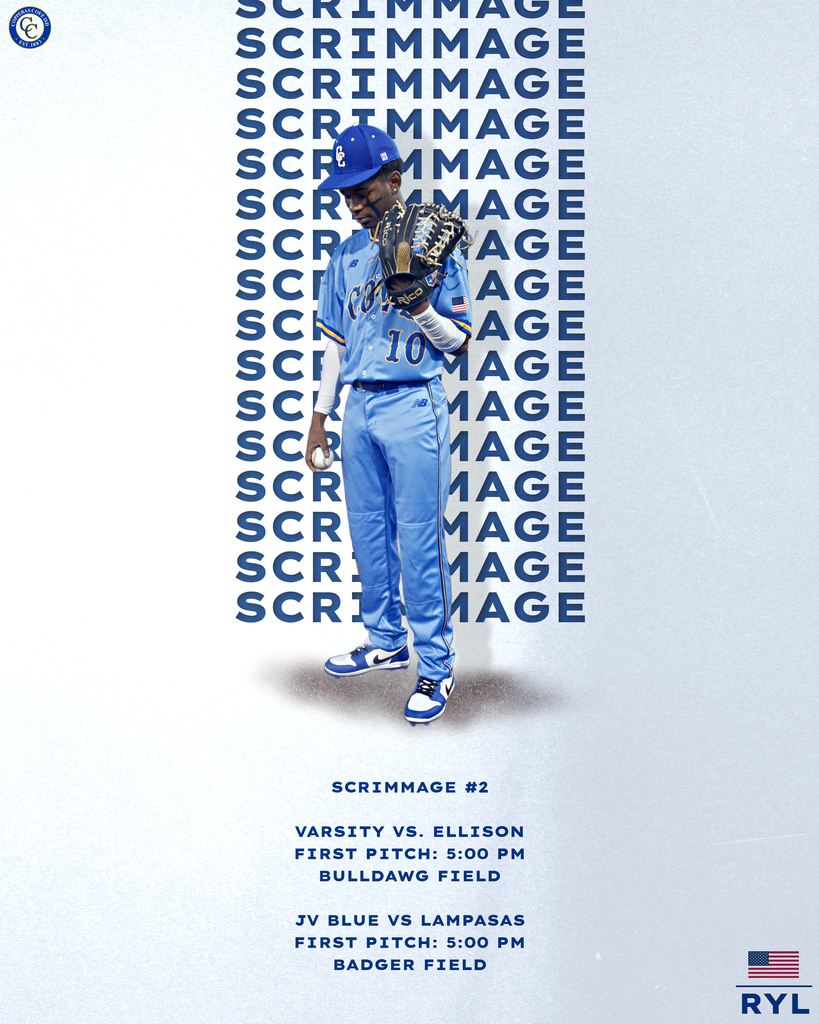 bulldawg baseball scrimmage #2 varsity vs ellison first pitch 5pm bulldawg stadium . jvb at lampasas at 5pm 