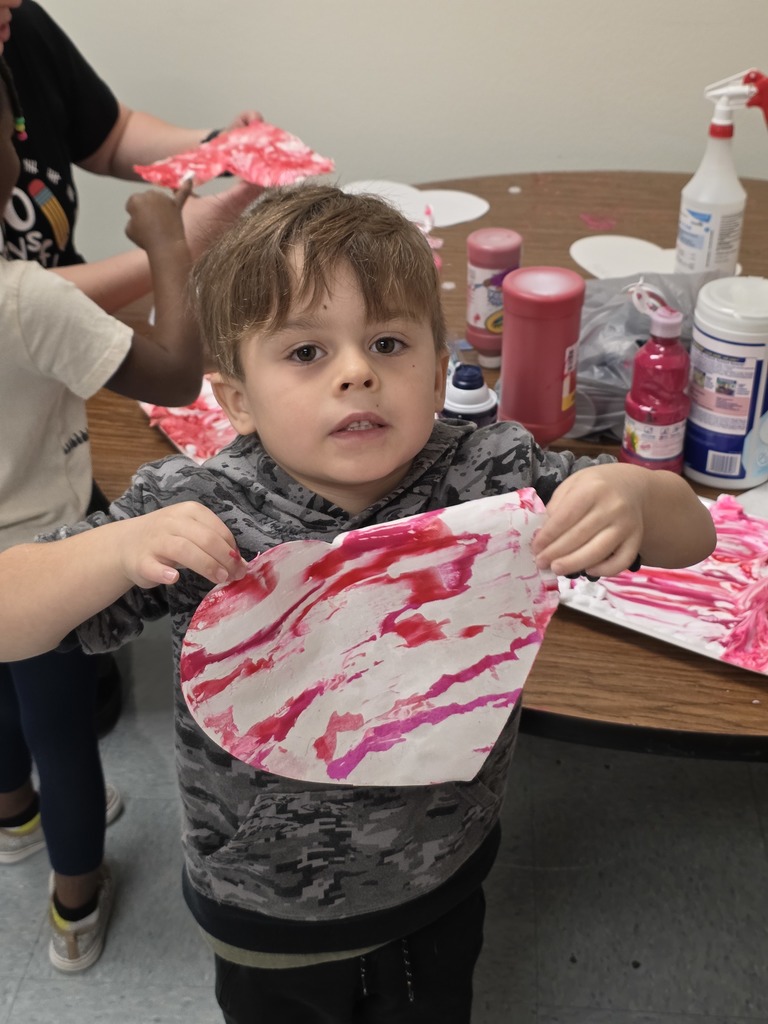 Paint and Shaving cream art project