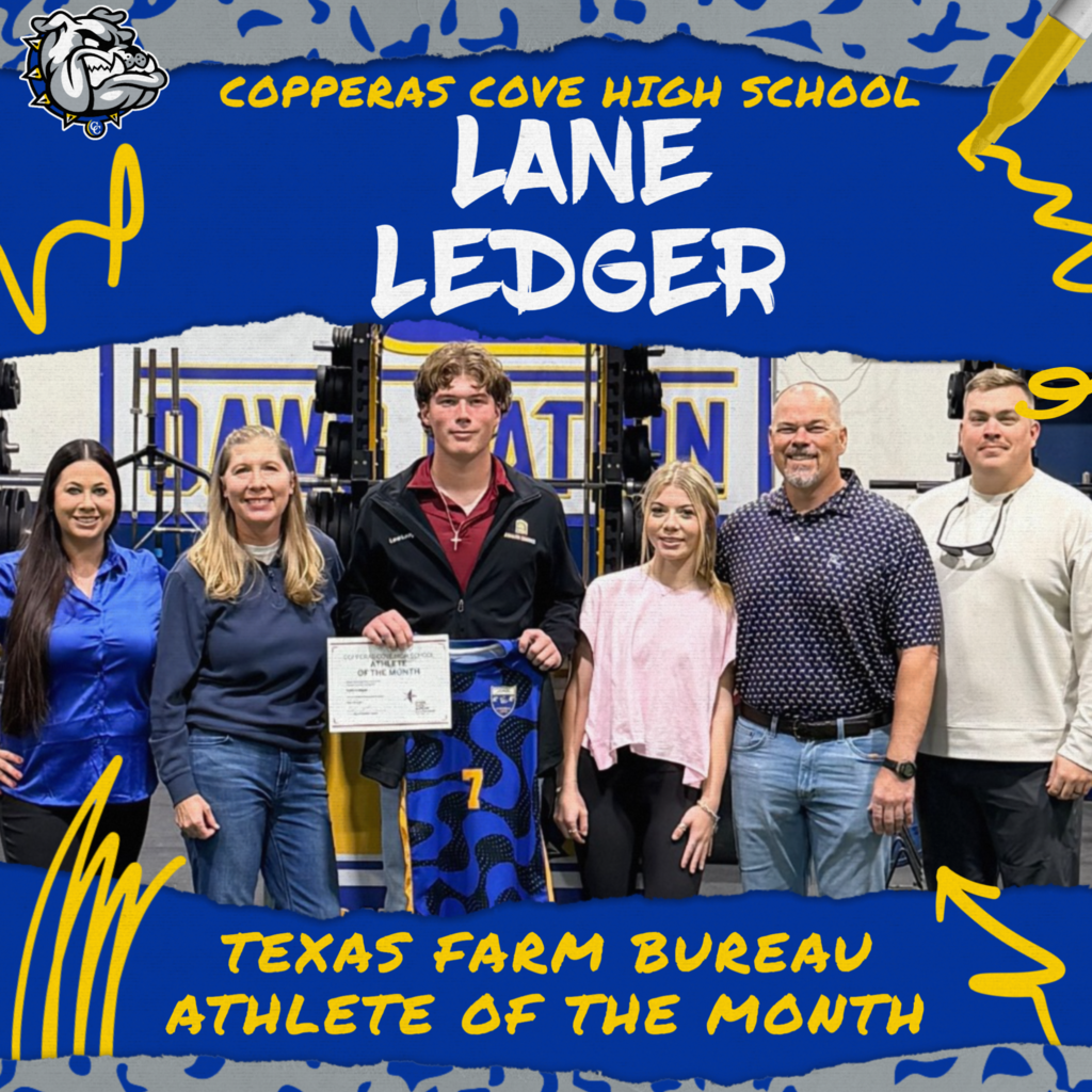 copperas cove high school  lan ledger texas farm bueru athlet of ht emonth