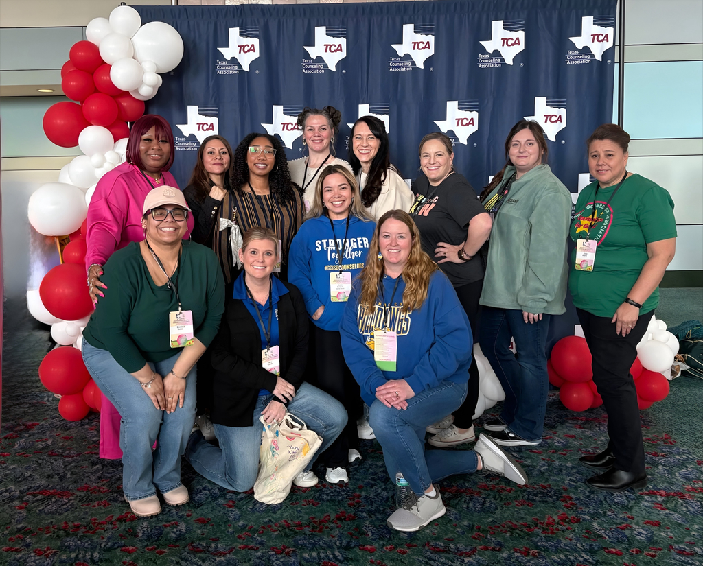 Copperas Cove High School Counselors receiving a CREST award