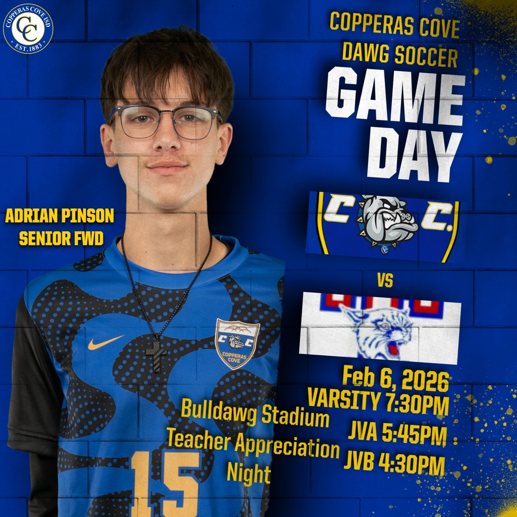Picture is of ADRIAN PINSON, Copperas Cove High School soccer player.  Text in post body. 