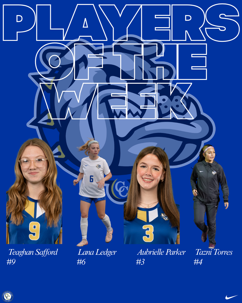 girls soccer players of the week teaghan safford, lana ledger, aubreilla parker, tazni torres