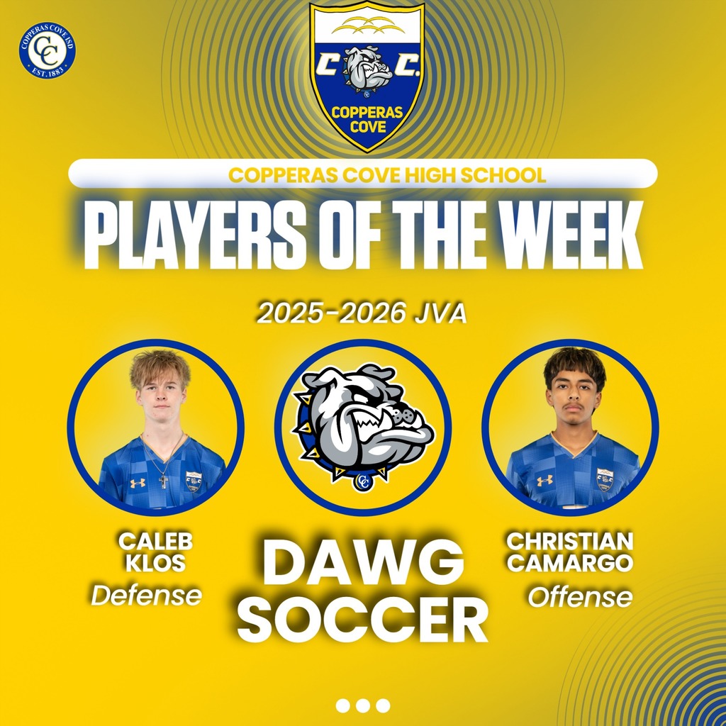 dawg soccer jva players of the week caleb klos and christain camargo