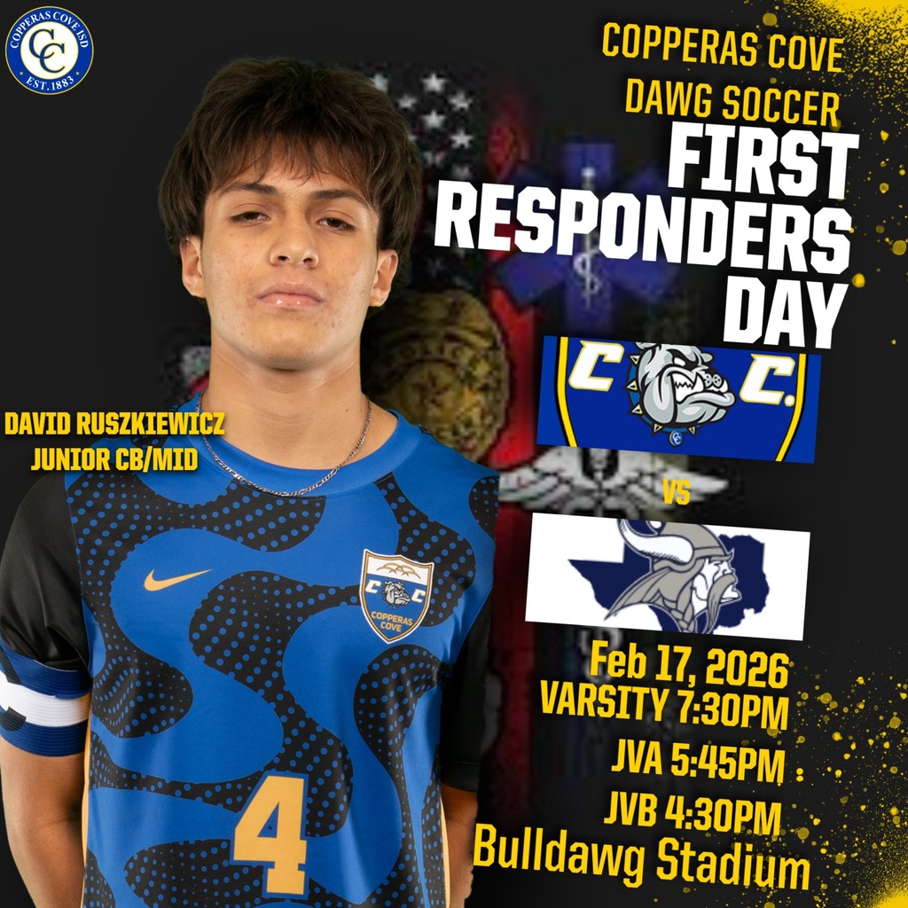 dawg soccer first responders day feb 17th var 730, jv 545, jvb 430 bulldawg stadium